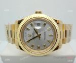 Replica Rolex Presidential Diamond Day-Date 40mm Yellow Gold Baguette Markers Watch